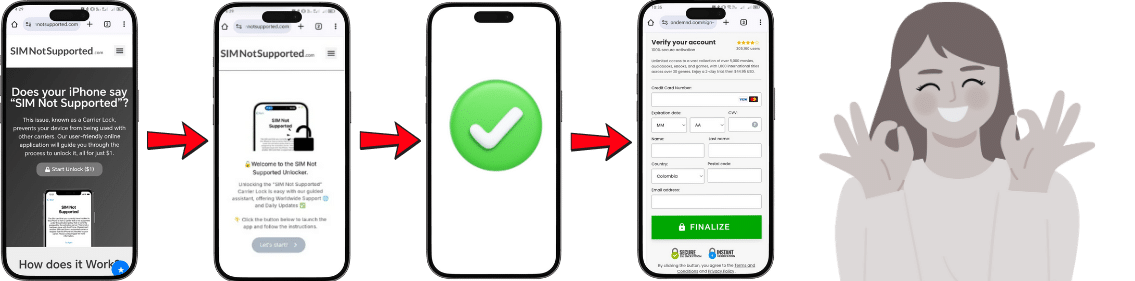 How do I unlock my Fido Device with SIMNotSupported