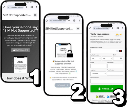Use SIMNotSupported's Online Unlock Solution